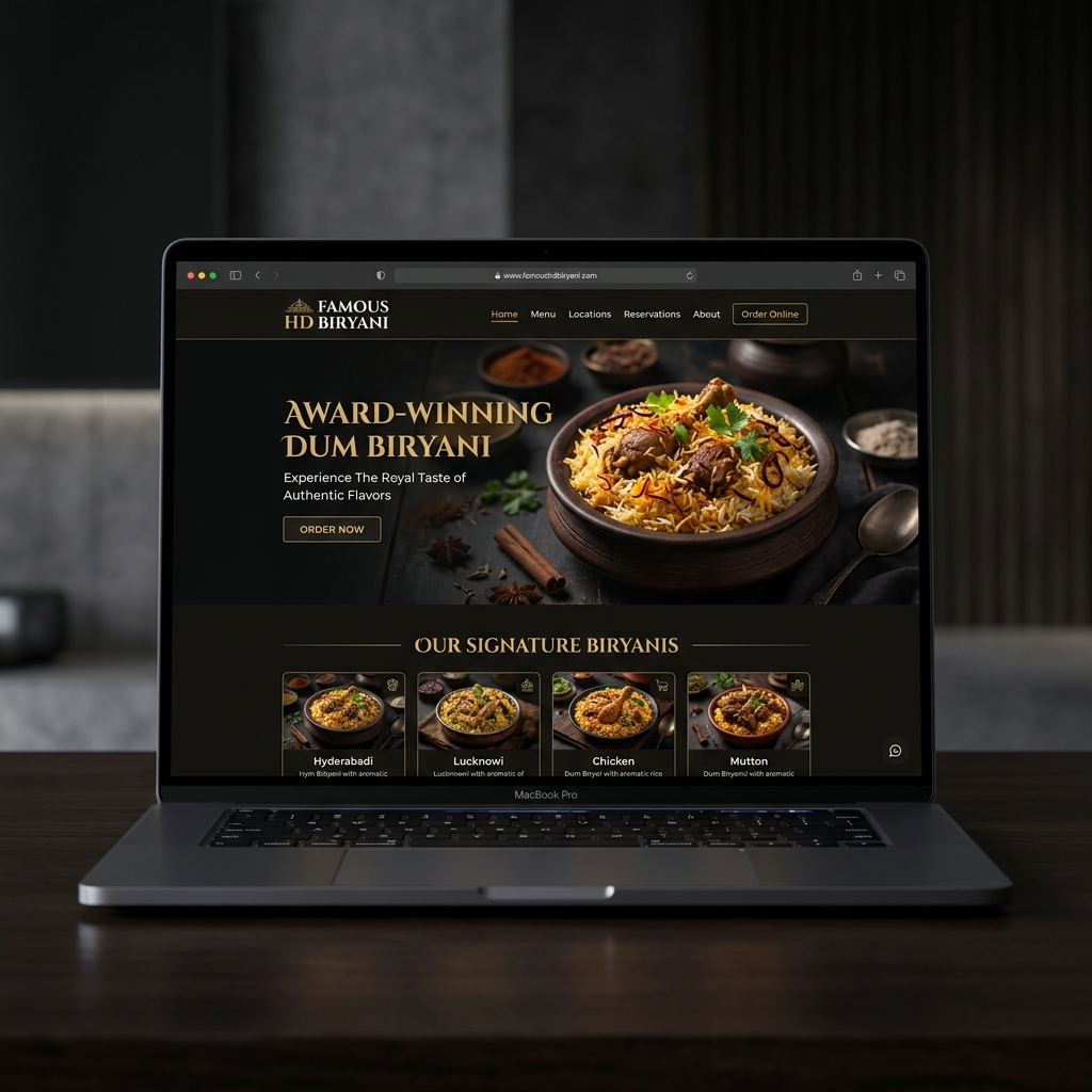 Famous HD Biryani Showcase